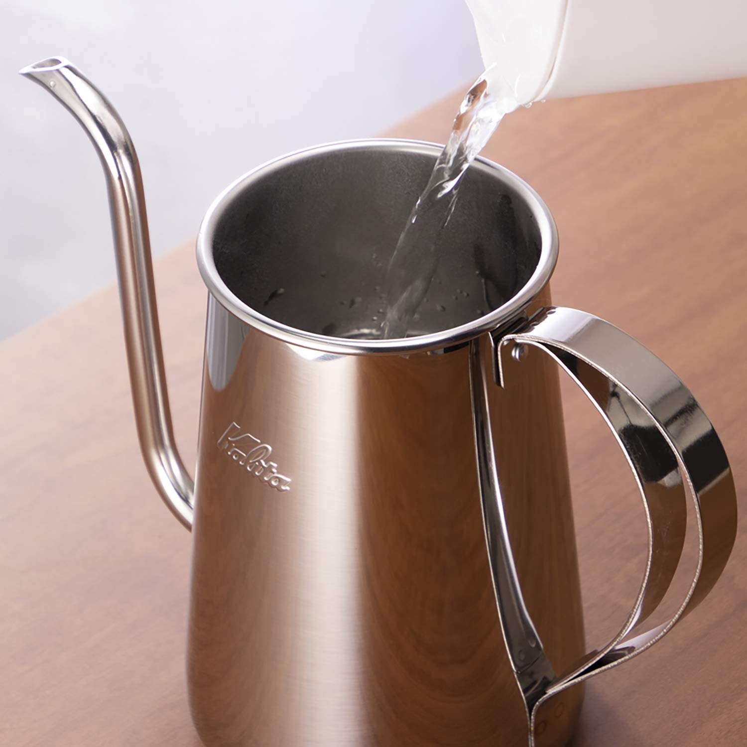 Amazon｜カリタ Kalita コーヒーポット ステンレス製 細口 1.2L #52047